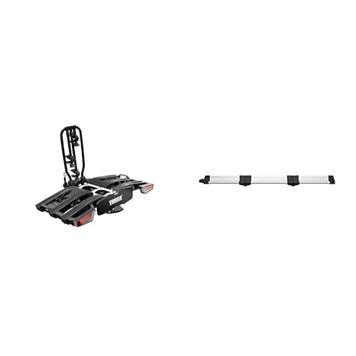 Thule EasyFold XT Fahrradträger für Anhängerkupplung 3 Fahrräder schwarz inklusive Laderampe