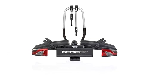 Atera 022780 PKW Fahrradträger Genio Pro Advanced, faltbar mit Leuchten - für 2 Fahrräder oder E-Bike...