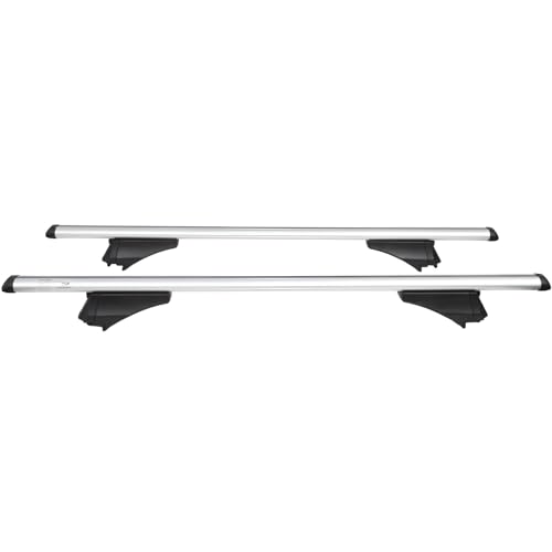 2in1 Relingträger abschließbar 127cm Dachträger Auto für offene und integrierte Dachreling -...