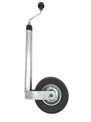 HGW Stützrad für Wohnwagen mit Waage | Ø 48mm | Stützlastanzeige | 150 kg | 220 * 65mm Deichselrad |...