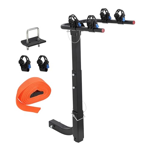 Klappbare Fahrradträge, Auto-Fahrradständer Gepäckträger Hält 2 Fahrräder 33 Kg,...