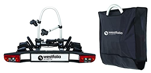 Westfalia BC 60 Fahrradträger für die Anhängerkupplung - inkl Tasche | Zusammenklappbarer...