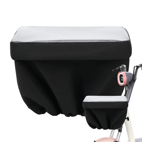 Qoukonao Fahrradkorbabdeckung | Staubschutz für Fahrradkorb – regenfester Fahrradträger Sonnenschutz...
