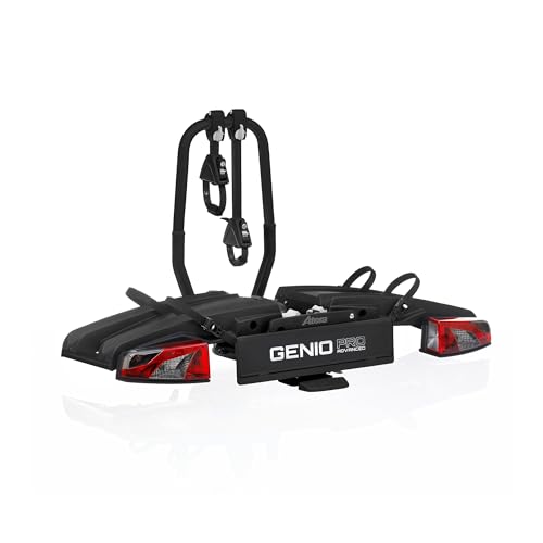 Atera 022785 PKW Fahrradträger Genio Pro Advanced, faltbar mit Leuchten - für 2 Fahrräder oder E-Bike...