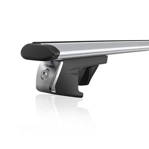Atera 048222 PKW Dachträger Signo RTD - Aero Profil silber - für Autos mit auffliegender Dachreling -...