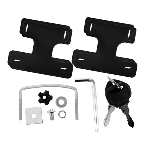 MUELODSIC 4Stücke Dachträgerclips für Querstangen Auto Dachträger Klemmen zur Sicheren Befestigung...