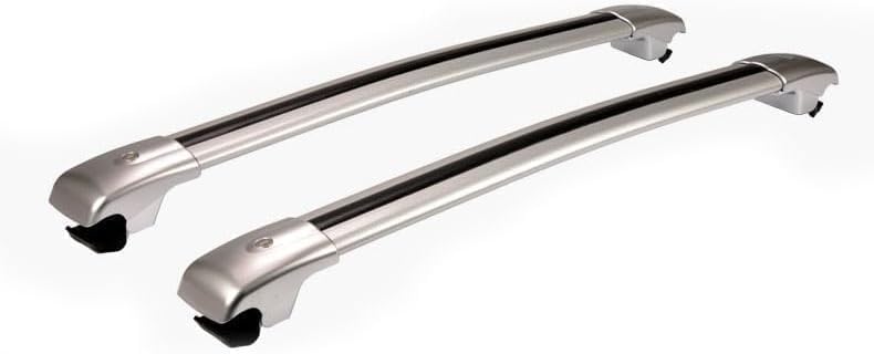 2 Stücke Aluminium Dachträger für VW Polo Cross 2010+,Auto Dachreling Rostschutz RelingträGer,für...
