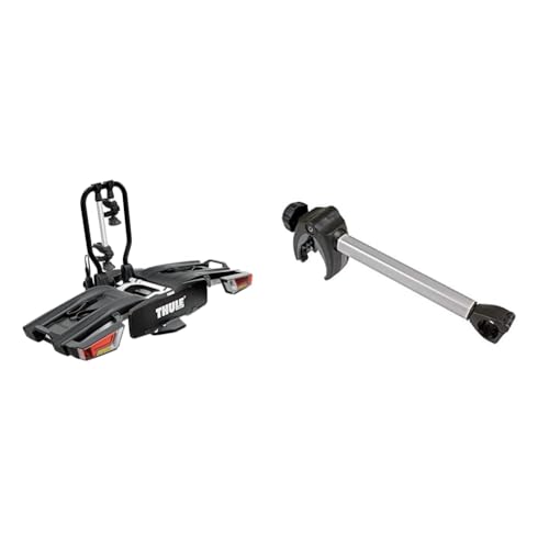 Thule EasyFold XT Fahrradträger für Anhängerkupplung 2 Fahrräder Silber & 0