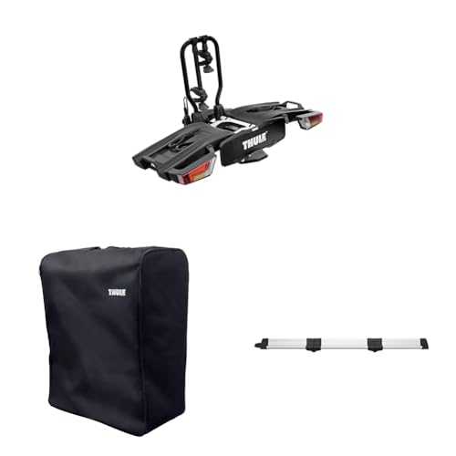 Thule EasyFold XT Fahrradträger für Anhängerkupplung 2 Fahrräder schwarz inklusive...