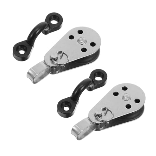 HANABASS Kayak Trolley Kit Edelstahlrollen Nylon Pad Augen Schrauben Zubehör für Kajak Kanu und Andere...