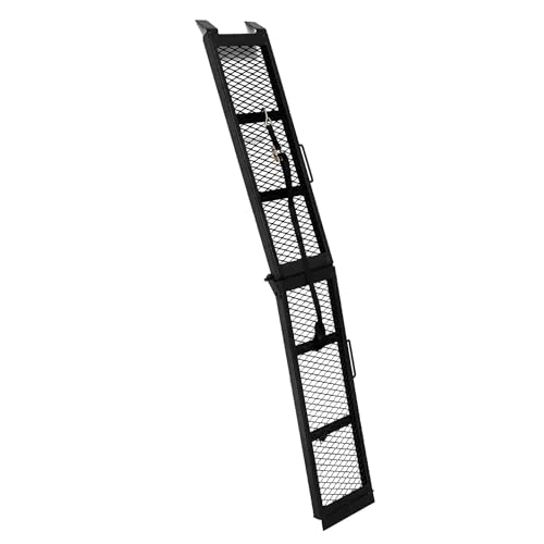 Stahl Auffahrschiene faltbar 80' (203cm) - 800 Pfund (363kg) Tragfähigkeit - Klappbare Transportrampe...