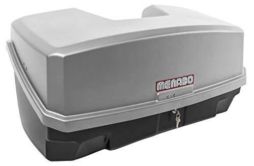 Ménabo Nekkar Silber Transportbox Gepäckbox für Kupplungsträger Heckträger 300 Liter