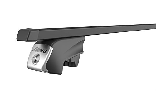 Atera 048422 PKW Dachträger Signo RTD - Vierkantprofil Schwarz - für Autos mit auffliegender Dachreling...