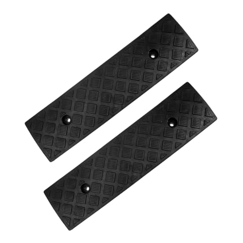 MOLUCKFU Bordsteinrampe Auffahrrampe Für Autos Und Motorräder Schwerlast Schwellenrampe Schwarze Rampe...