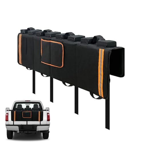 Fahrradhalter für LKW-Bett, Heckklappenschutz, Fahrradträger – Heckklappenschutz, Zubehör, Matte...