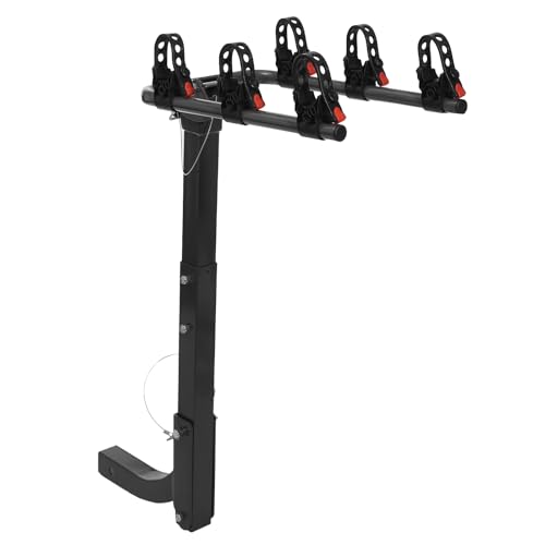 Loobiiny Klappbare FahrradträGer,Auto-FahrradstäNder GepäCkträGer FüR FahrräDer,HeckklappenträGer...