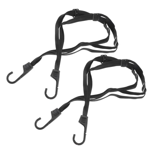 NULYLU 2 Stück Gummibandgurt Motorradhelmseil Elastisches Band Mit Haken Motorradhelmgurte Zurrgurte Mit...