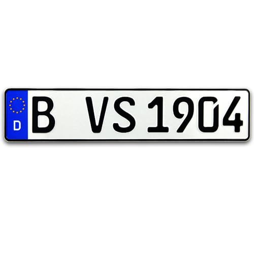 VooSale 1 DIN zertifizierte Eurokennzeichen in der Standard-Größe 520mm x 110mm mit ihrer...