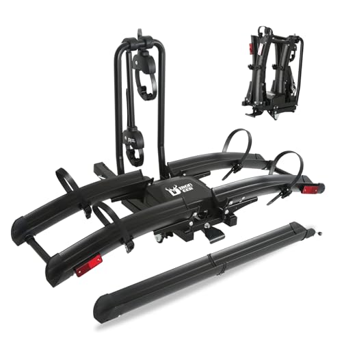 Iron Pro EBike Rack mit Rampe für 2 E-Bikes, Anhängerkupplung Fahrradträger für Autos SUVs LKWs,...