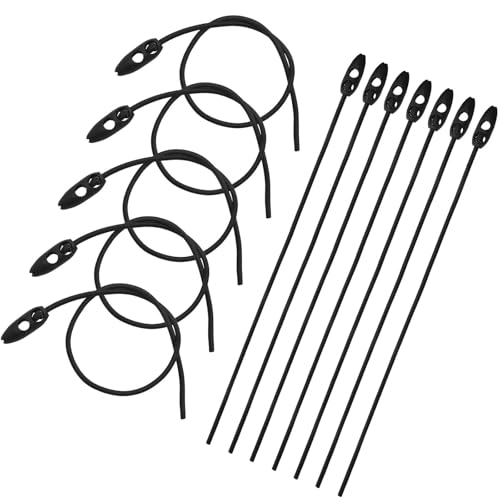 LINTRA 2 Längen in Gummispanner 12 Stück, Gepäckspanner für Warntafel Italien und Spanien, Spanngurt...