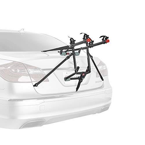 Allen Sports Luxe Fahrradträger für 2 Fahrräder zur Montage am Kofferraum, Modell 102DN-R, Schwarz