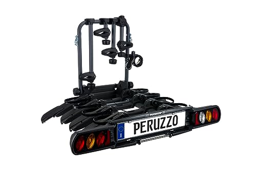 Peruzzo PZ708-4 708/4 Pure Instinct 4 Fahrradträger Anhängerkupplung 4 Fahrrad, schwarz, 100 x 80 x 70...