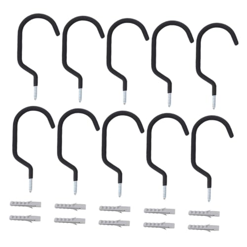 HOUDERCO 10Stücke Wandhalterung Fahrradträger aus Robustem Stabile und Langlebige Kleiderbügel für...