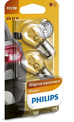 Philips 12499B2 Kugellampe Vision P21/5W Signallampe, 2er Blister