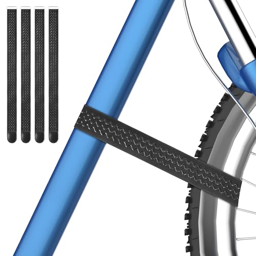 Fahrradträgergurte, 4er-Pack Fahrradträger Gurte Verstellbare Fahrrad-Stabilisator-Gurte, Spanngurte...