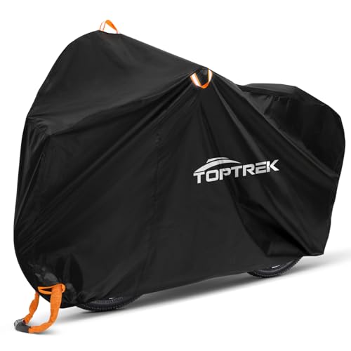 toptrek Fahrradabdeckung Wasserdicht 210D Oxford-Gewebe Fahrradgarage Outdoor 200 x 110 x 70 cm...