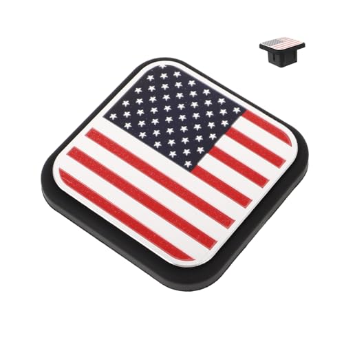 iplusmile Anhängerkupplungsabdeckung mit Us Flaggenmuster Robuste Schutzkappe für Wohnwagen und...