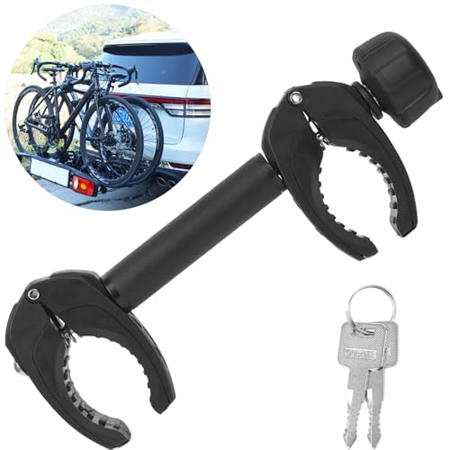 Warmfay Schwarz Rahmenhalter Lang 32 cm, Abschließbar Ahrradrahmenhalter, für U-Bügelrohr: Ø 2,5-3,0...