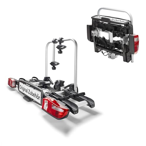 Volkswagen 000071105T Premium Fahrradträger für Anhängerkupplung, 2 Fahrräder, 60 kg Traglast,...
