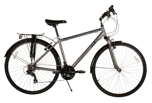 Bounty Country Hybrid Bike - Leichter Alu-Rahmen, 18-Gang-Shimano-Schaltung, Zoom-Federgabel - perfekt...