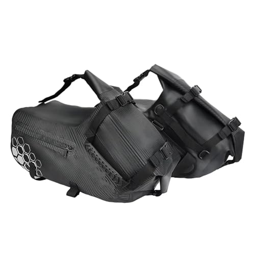 CFDEKOIB Satteltasche Moto Motorrad Satteltasche Seitentaschen 28 L Für Sport Fahrradträger Outdoor...
