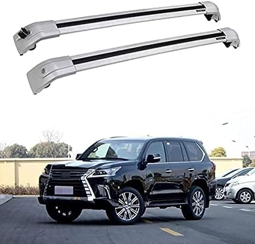 Relingträger Dachträger Dachgepäckträger für Le-xus LX LX570 SUV 2016 2017 2018, Eloxiertem...