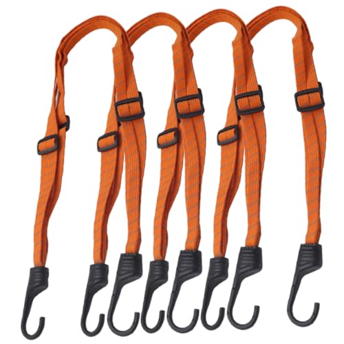 PENIKOKO 4 Stück Teiliges Verstellbares Nylon Spannseil mit Haken Elastische Motorrad und Fahrrad...