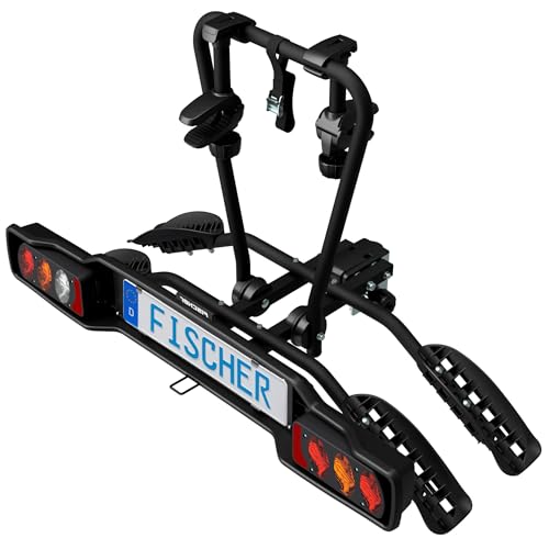FISCHER Kupplungs-Fahrradträger SmartLine Black, für 2 Fahrräder bis 50 kg Nutzlast, für...