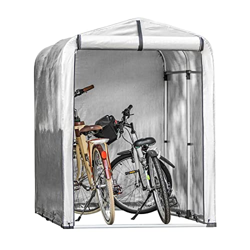 SoBuy Fahrradgarage wetterfest Geräteschuppen Outdoor Fahrradgarage für 1-2 Fahrräder Carport Zelt mit...