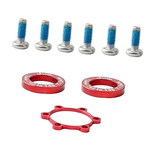 ADOCARN 9 Stück Teiliges Umwandlungsring für Mountainbikes Robuste Unterlegscheiben für Boost für...