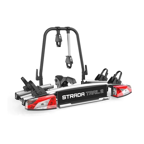 Atera 022790 PKW Fahrradträger Strada Trail 2, Auto-Kupplungsträger mit Rückleuchten - für 2...