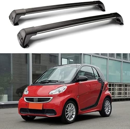 DRYFAL DachträGer RelingträGer für Smart Fortwo 451 2 Door 2009-2015 Dachgepäckträger Aluminium mit...
