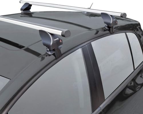 Dachträgersatz Twinny Load Aluminium A50 kompatibel mit Volvo S60/V60/V40 2010- (für Fahrzeuge ohne...