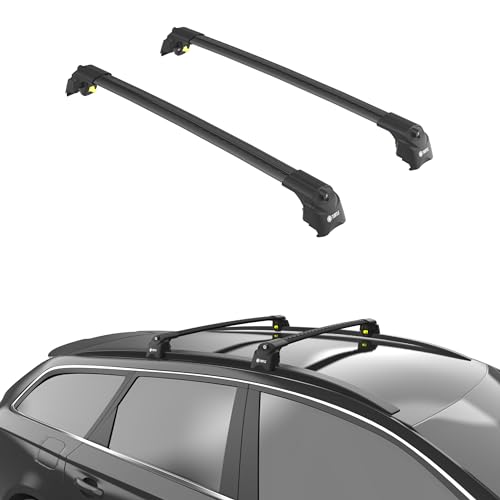 TURTLE Dachträger für Autos Volkswagen Tıguan 2016-2024, 109 cm Dachrelinge 75 kg Tragfähigkeit,...