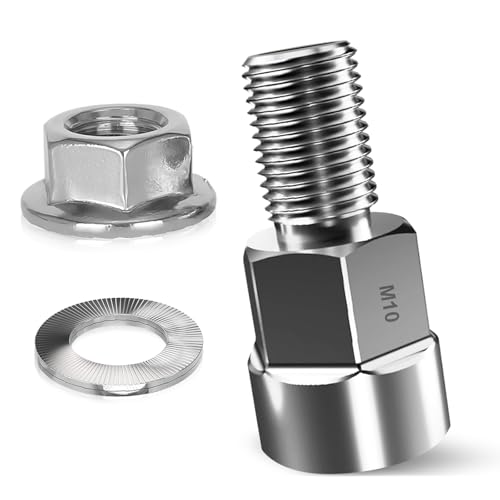 Fahrrad Anhänger Adapter, Universal Achsadapter Achsgewindegröße M10 x 1,0 Vollachse Adapter...