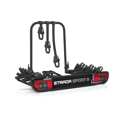 Atera 022695 PKW Fahrradträger Strada Sport 3, Auto-Kupplungsträger mit Leuchten - für 3 Fahrräder -... *