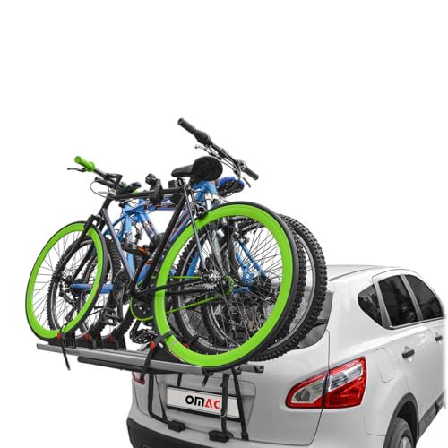 Menabo Fahrradträger 3 Fahrräder für Opel Astra 1991-2025 Alu Schwarz Silber