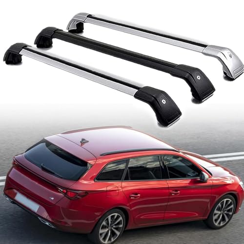 DRZTT Dachträger für Seat Leon St 2017-2021, Dachgepäckträger Fahrradträger Dachboxen Skihalter...