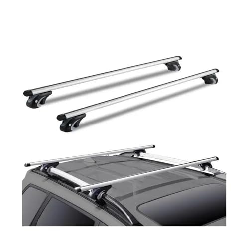 Relingträger Dachgepäckträger-Querstange Verstellbar Aluminium-Dachreling-Querstange Gepäck 90 Kg...