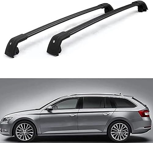 LUlude Auto Dachgepäckträger Querträger für Skoda Superb Estate Wagon 2017+, Dedizierte Aluminium...